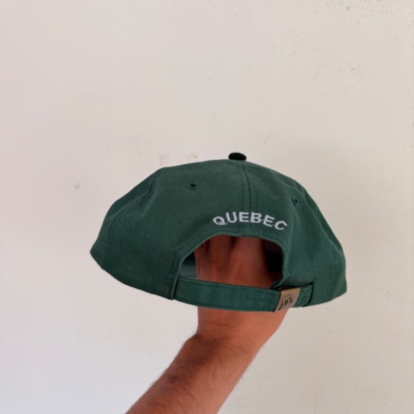 Vintage 2 tone Elite L'ASSOMPTION 1998 Ballon Bali Dad hat strapback green black - Picture 4 of 6